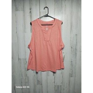 St. John's Bay Coral Sleeveless Top